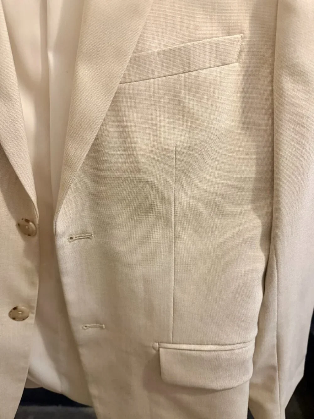 Suitshop Men's Tan Slim Two-Piece Suit - Jacket and Pants (36R)